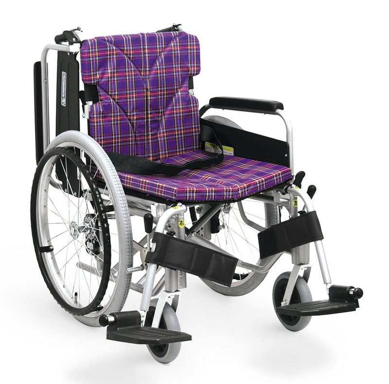 非課税】アルミ製自走用車椅子簡易モジュール低床タイプ KA822-40(38