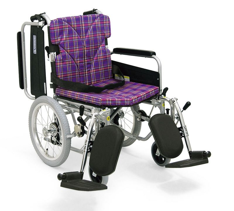 非課税】アルミ製介助型車椅子簡易モジュール超低床 KA816-40(38・42)B