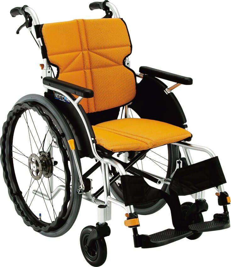 車椅子 車いす 自走式車椅子 スチール製車いす(自走式・背折れタイプ) EX-11