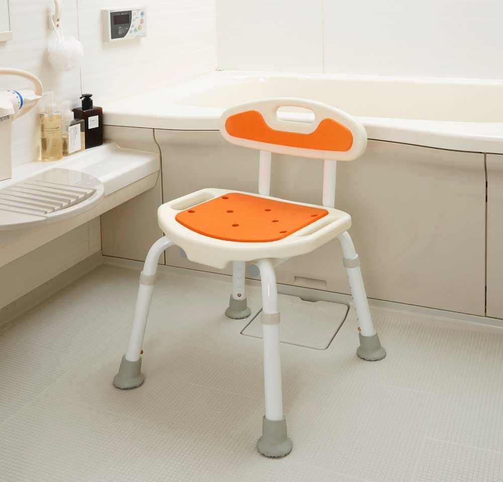 福浴コンパクトシャワーチェア 背もたれ付き | 介護用品・福祉用具の
