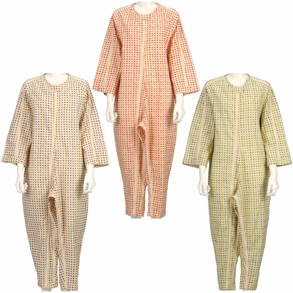 ソフトケアねまき スリーシーズン 上下続き服（介護つなぎパジャマ