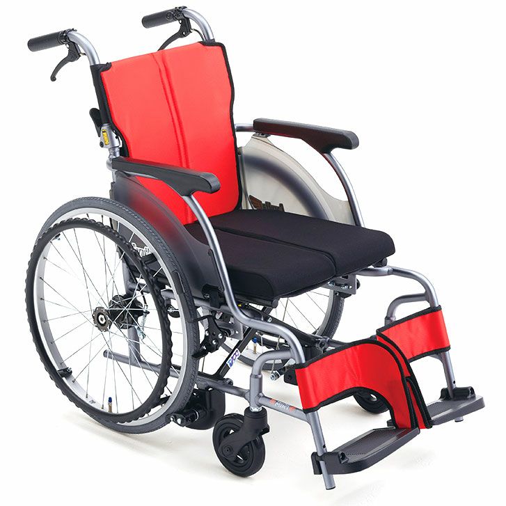 非課税】カラーコンパクト自走用車椅子 パレット ブラック | 介護