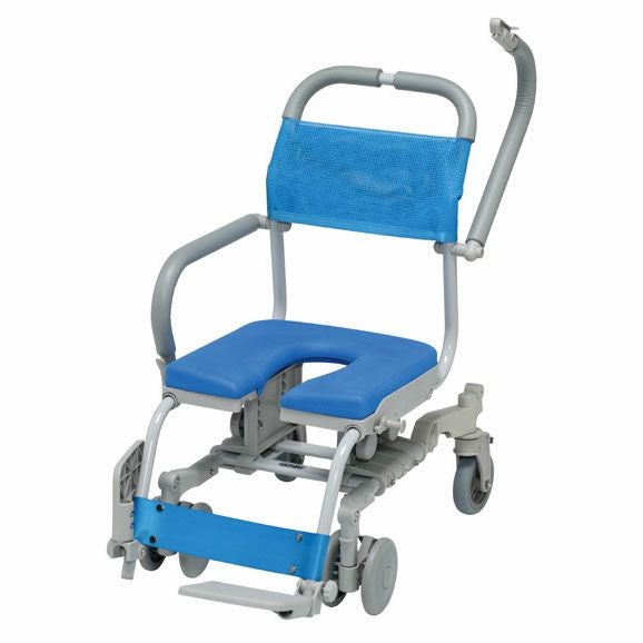 シャワー車いす 病院・施設用 KS2 シャワーキャリー 穴なしシート