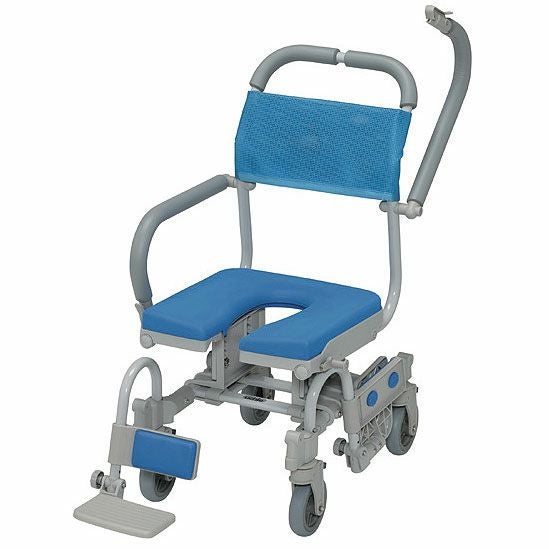 ウチエ 介護用 シャワー 車椅子 uchie ウチエ 入浴介護用品 シャワーキャリー フットレスト シャワー