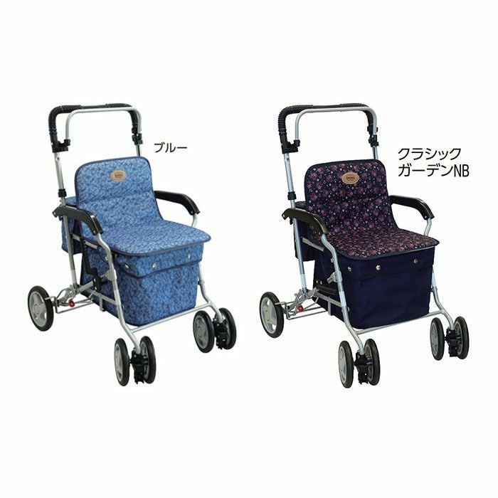 島製作所 マーチ S Bチェックブルー シルバーカー 中古 美品 母の日クーポン対象】マーチA ブルー ｜ 母の日クーポン対象商品