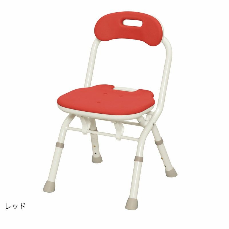 シャワーチェア 介護用 折りたたみシャワーベンチ FSフィット 安寿 レッド系 入浴介護 苫小牧西店 折りたたみシャワーベンチFSフィット シャワーチェア 24-6644-02 安寿