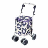 ユーバ産業 ブレーキ付きアルミワイヤーカート 袋付き | 介護用品 
