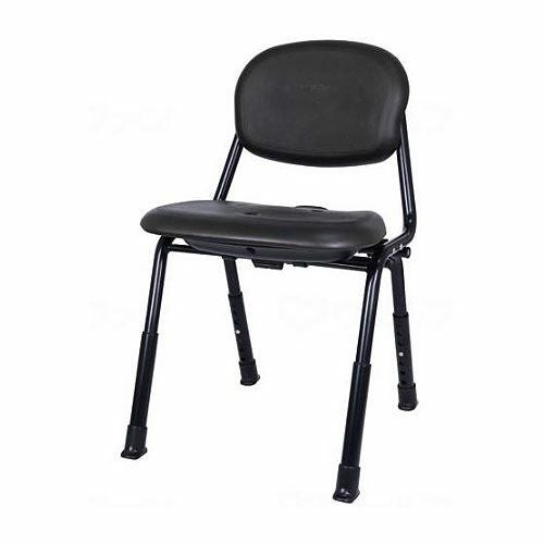★週末限定ゲリラ販売★新品未使用シャワーチェア ユニプラス コンパクト ブラック ユニプラス コンパクトシャワーチェア スマートタイプ BSU16 背もたれ