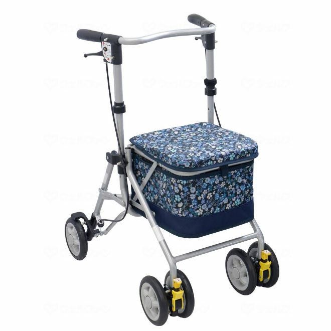 お値下げ！歩行車 ジェミノ ハンディウォーク S GEMINO 30S ブラック パラマウントベッド 軽量 アルミ製 カゴ・ブレーキ・座面付き 西岡店 ハンディウォークS | サカイヘルスケアー