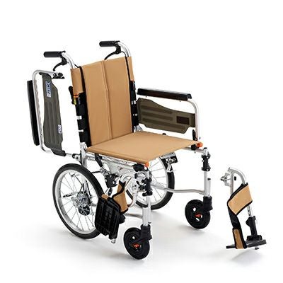 非課税】ミキ 抗菌シート 介助型車椅子 STR-4B タッチレスブレーキ