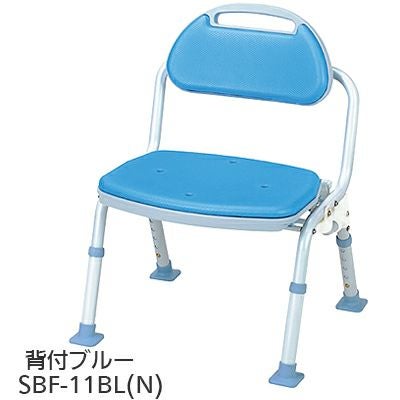 介護椅子　安寿 コンパクト折りたたみシャワーベンチ IC 背付タイプ ブルー Amazon | アロン化成 安寿 コンパクト折りたたみシャワーベンチ IC 背