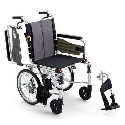 非課税】ミキ サニタリー車椅子 介助式 JTN-4B足踏み連動式駐車