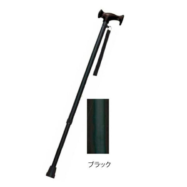 アルミ軽量杖 ベーシック伸縮F型グリップ 長さ69～92cm | 介護用品