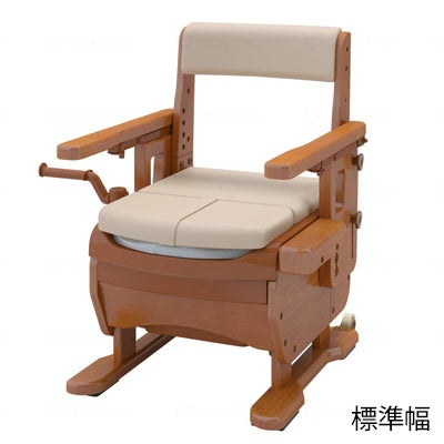 家具調　ポータブルトイレ　介護 楽天市場】ポータブルトイレ バケツタイプ 家具調トイレ ベッド横 工事